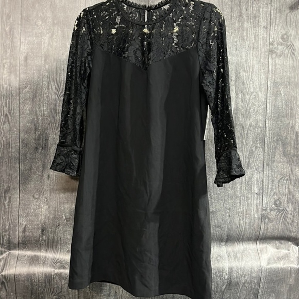 Laundry By Shelli Segal Black Dress with Lace Detail